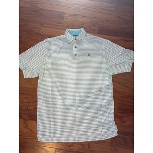 Foot‎ Joy Light Blue and White Polo Size Medium